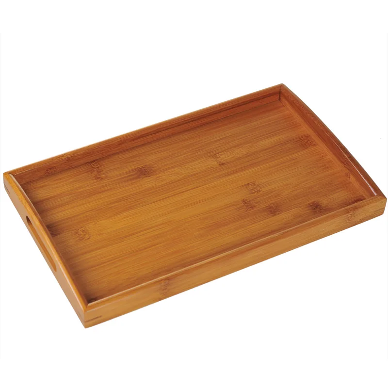 Деревянный поднос для чая с ручкой водонепроницаемый|tray serving|tray wooden traywood serving tray |
