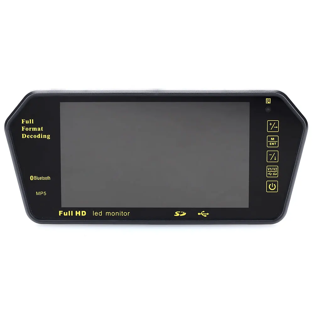 

Smart Multi-Function Rearview Mirror 7 Inchces 6W Music Player FM Transmitter Car MP5 Premium DC12V