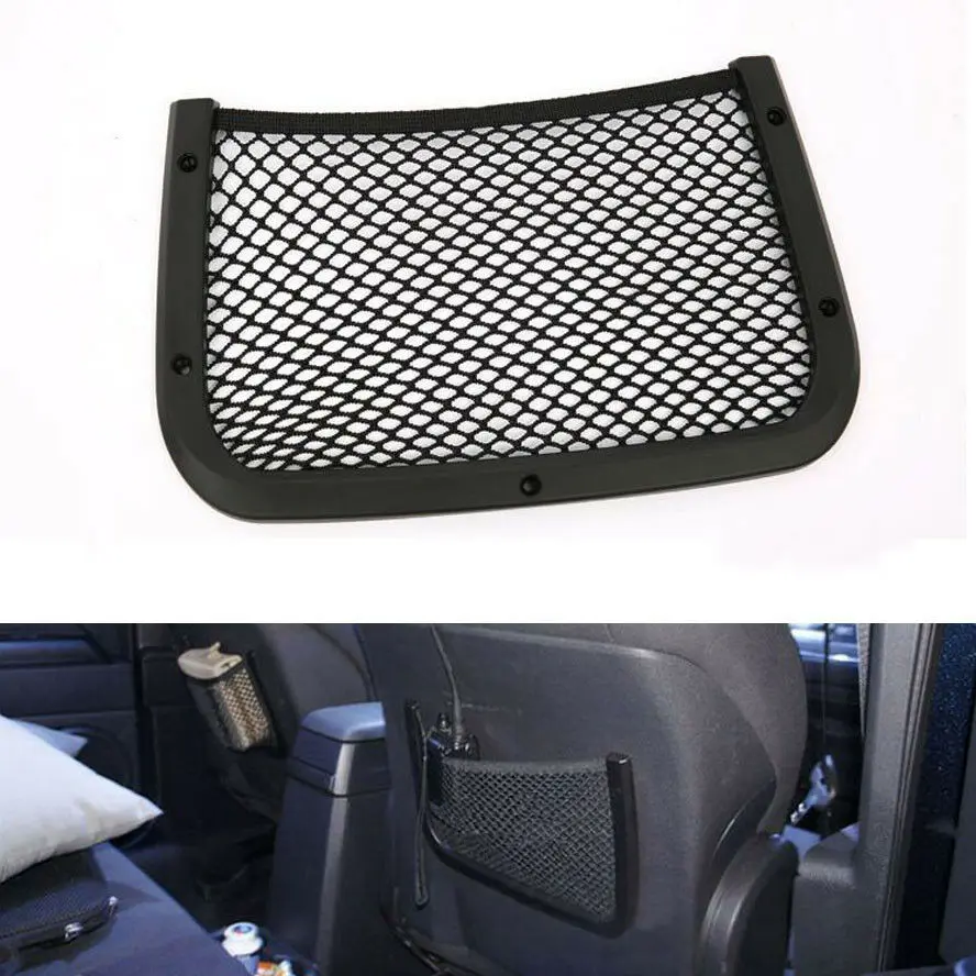 

BBQ@FUKA 2pcs Car Rear Seat Truck Storage Luggage Organizer Holder Mesh Pouch Net Pocket car bags for bmw e36 focus 2 audi