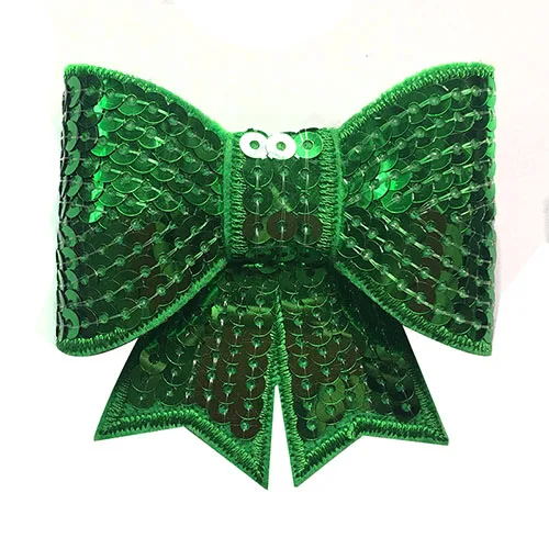 Green 3inch Детские девушки блесток луки с зажимами Малыш Детские праздничные волосы бант зажим для волос Детские бантики зажим для волос аксессуары для волос - Цвет: Green 3inch