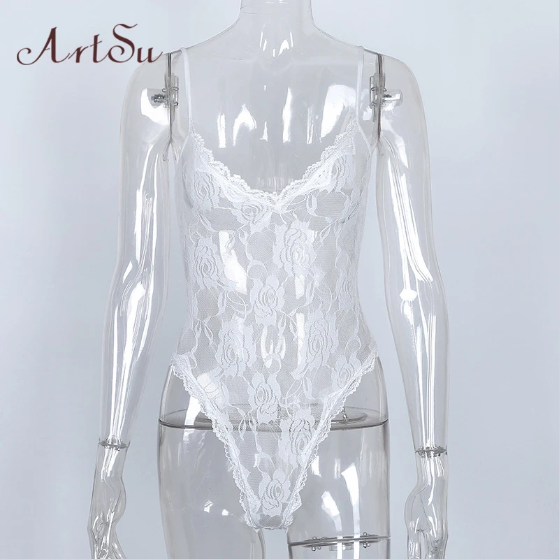 Арцу сексуальный глубокий v образный вырез боди Для женщин летние прозрачные