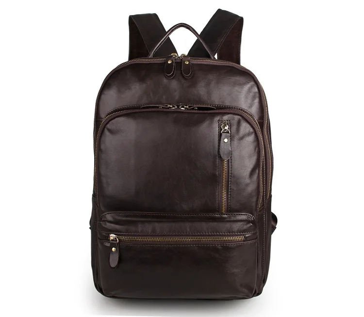 Большой Вместительный мужской рюкзак из натуральной кожи коровьей винтажные