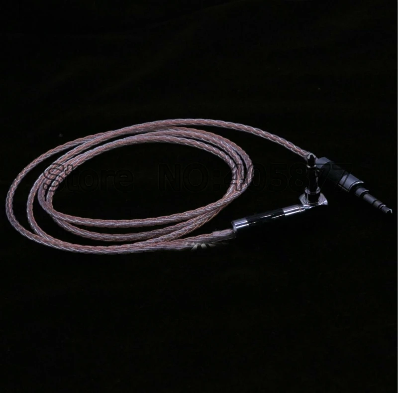 Высококачественный медный и серебряный смешанный оплетка 3 5 мм стерео аудио