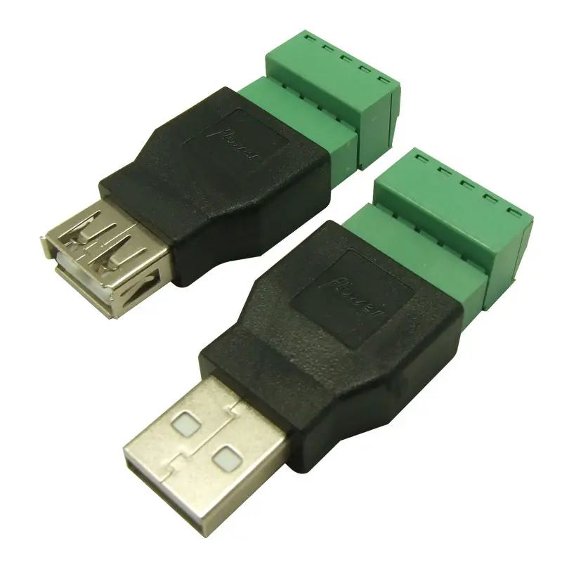 10 шт. Штекерный USB разъем на винт с защитным коннектором адаптер 2.0 type A для