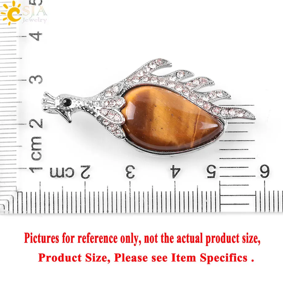 Новое поступление ювелирные изделия CSJA яркий тигровый глаз для женщин CZ