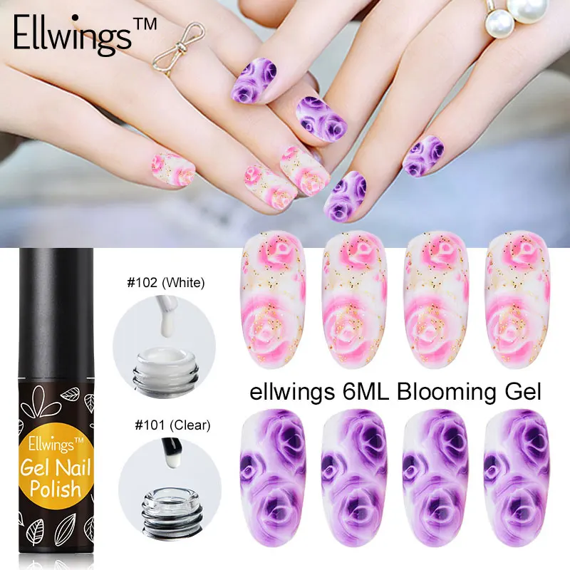 Ellwings 1 шт. Blossom гель лак для ногтей цветок дизайн акриловый праймеры замочить от УФ
