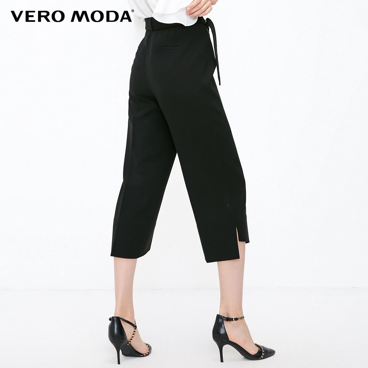 Vero Moda новые женские повседневные Капри с металлическим кольцом и разрезами | 31836J503