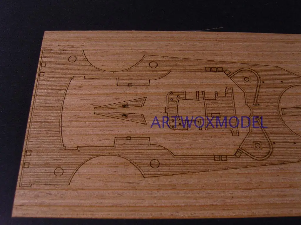 ARTWOX's 05040 немецкий линкор Бисмарк деревянная палуба AW10081