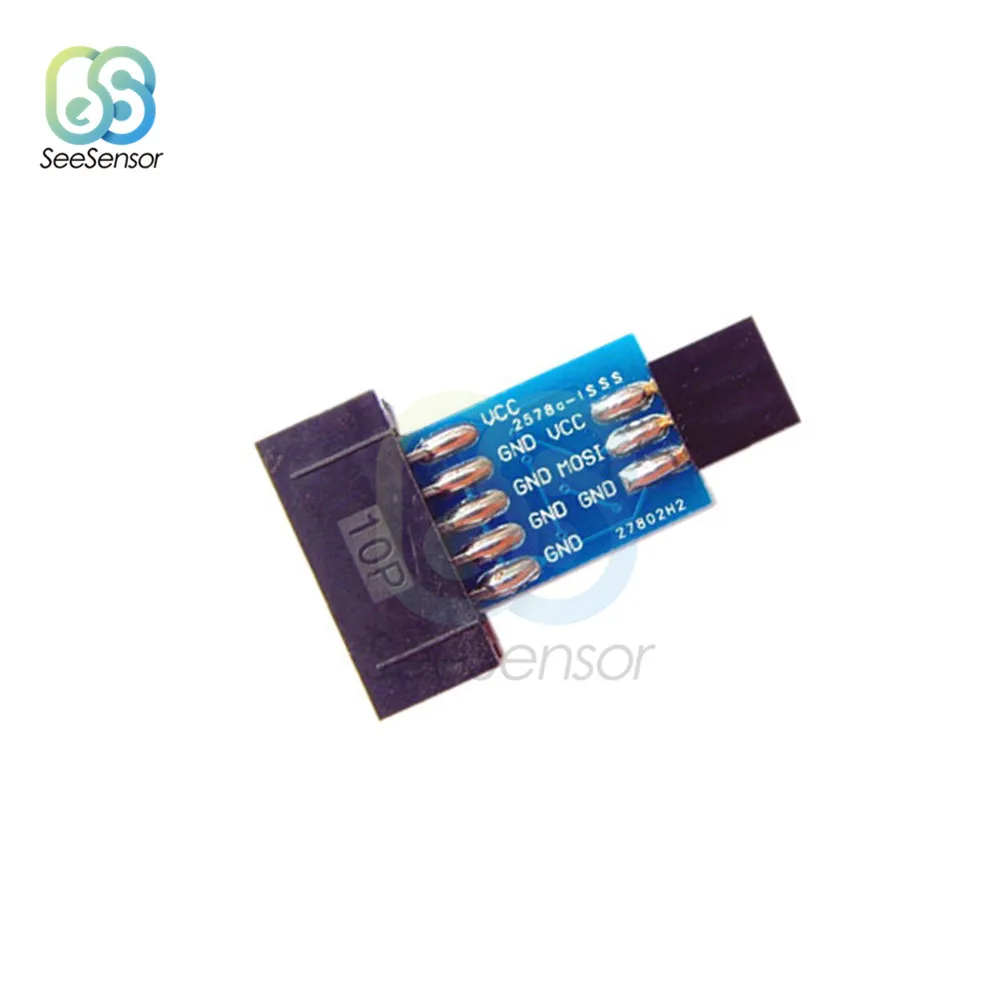 Преобразователь 10 контактов в 6 для стандартной платы адаптера ATMEL STK500 AVRISP USBASP ISP