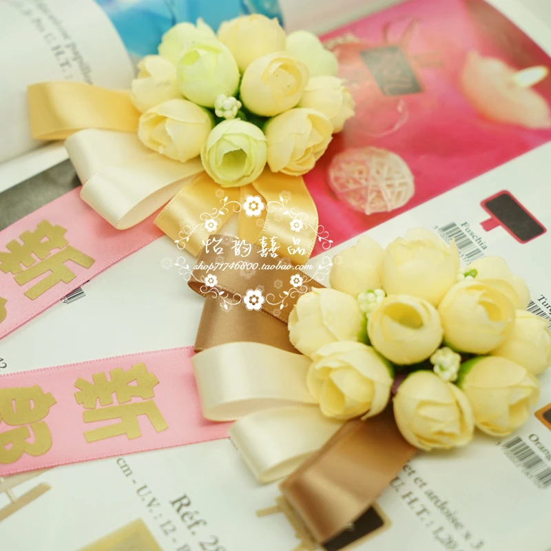 Western style wedding bride and groom boutonniere corsage corsages newcomer lapel flower brothers si|weddings|wedding corsagewedding gift |