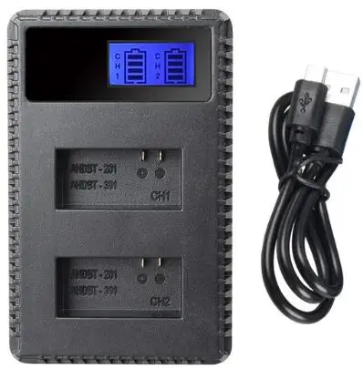 Новинка зарядное устройство для аккумуляторов Clownfish USB ЖК экран Двойная зарядка