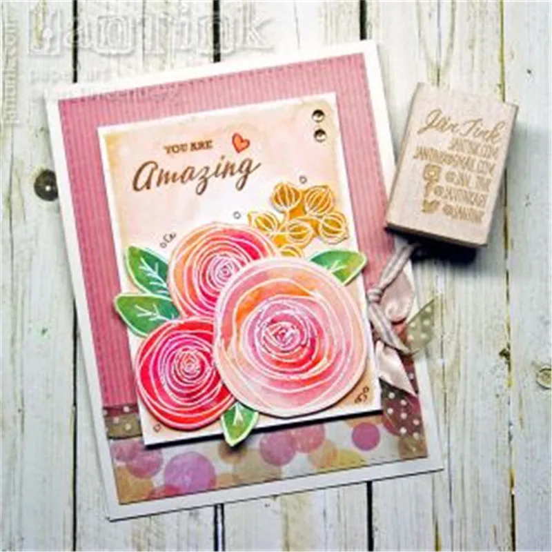InLoveArts 14*14cm Flower Blessed Stamp Scrapbooking New 2018 Album Embossing Silicone Transparent Clear Stencils Crafts | Канцтовары