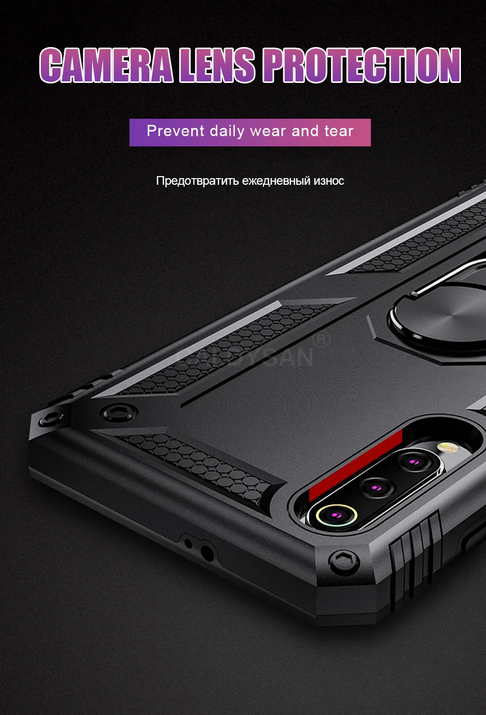 Роскошный металлический чехол для телефона с кольцом для Xiaomi Redmi 7A Note 7 Pro, противоударный чехол для Xiaomi 9 SE 9T A3 CC9e, армированный чехол