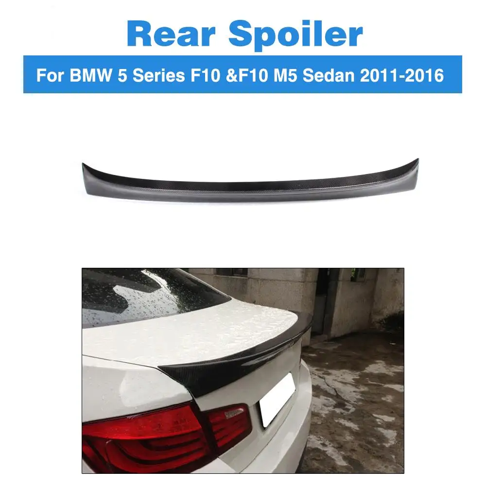Задний спойлер из углеродного волокна наклейка багажника крыло загрузки для BMW 5