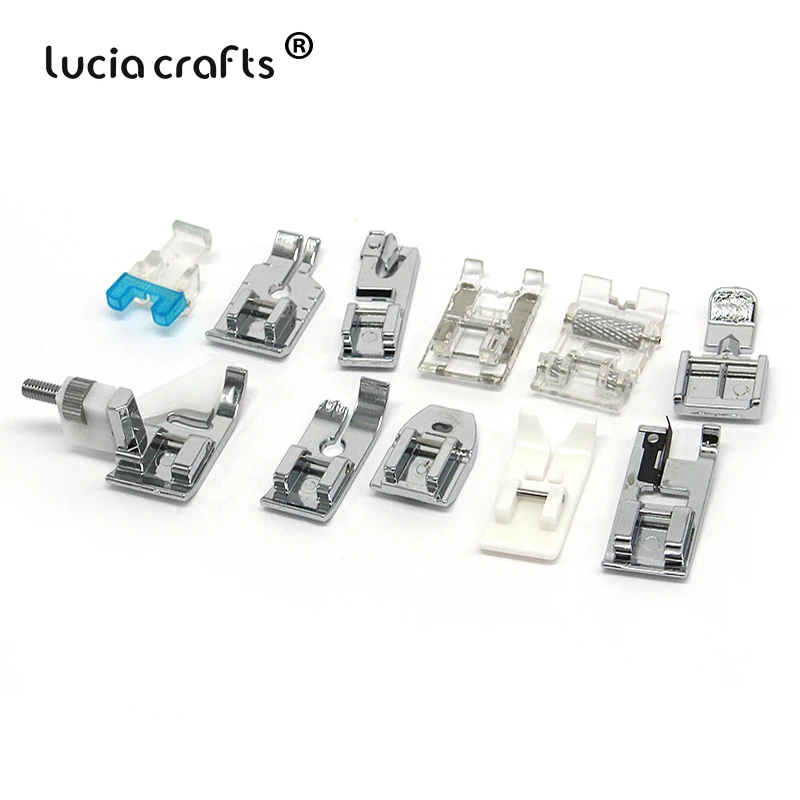 Lucia crafts 11 шт многофункциональная бытовая швейная машина прижимная лапка набор швейных машин запчасти аксессуары CJ0111
