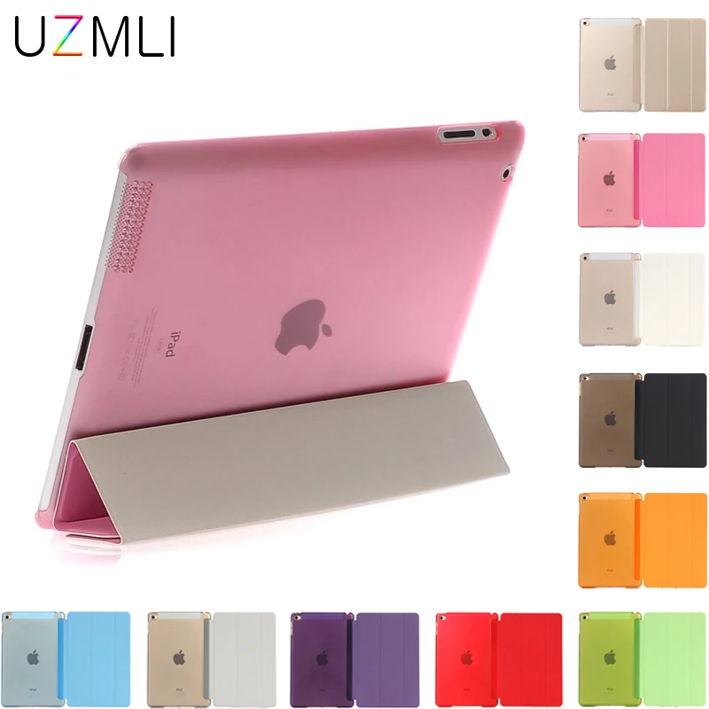 Тонкий умный чехол для Apple iPad2 iPad3 iPad4 трехслойная подставка из искусственной кожи