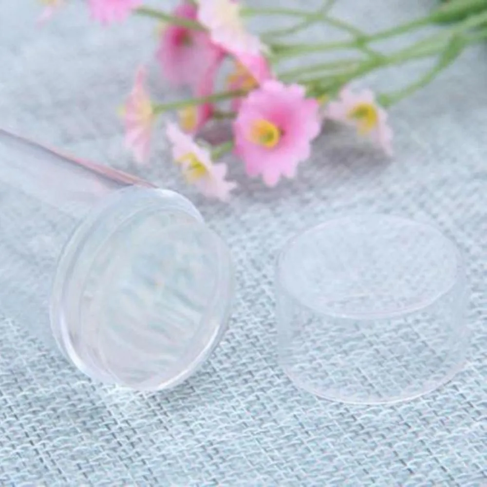 1 Набор сделай сам прозрачный дизайн ногтей штамповка скребок пластина