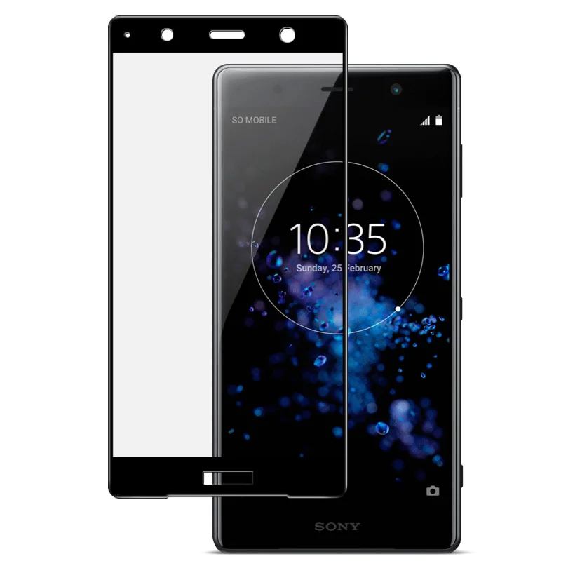 Защитное стекло закаленное с полным покрытием для Sony Xperia XZ2|Защитные стёкла и