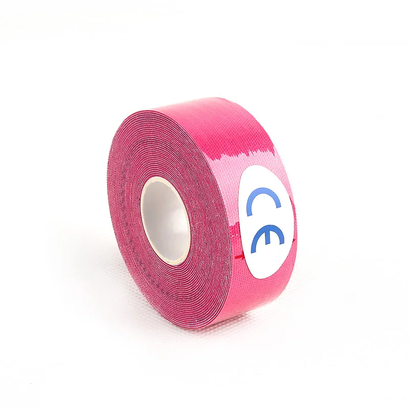 2.5cm Pink Упругие Спортивные ушибы, мышечные ленты, повязки, поддержка, кинезиологическая лента, наколенники, поддержка, протектор, кинезиолога, Кинезиология, тренажерный зал - Цвет: 2.5cm Pink