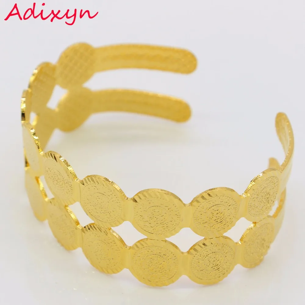 Adixyn Новая монета браслет для женщин ислам Шарм Браслеты Золотой Цвет Ближний Восток арабские монеты