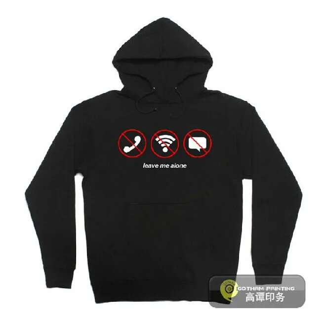 M&ampB [custom-made] Leave me alone Thickening Hoodies Video Games clothing Free shipping | Мужская одежда