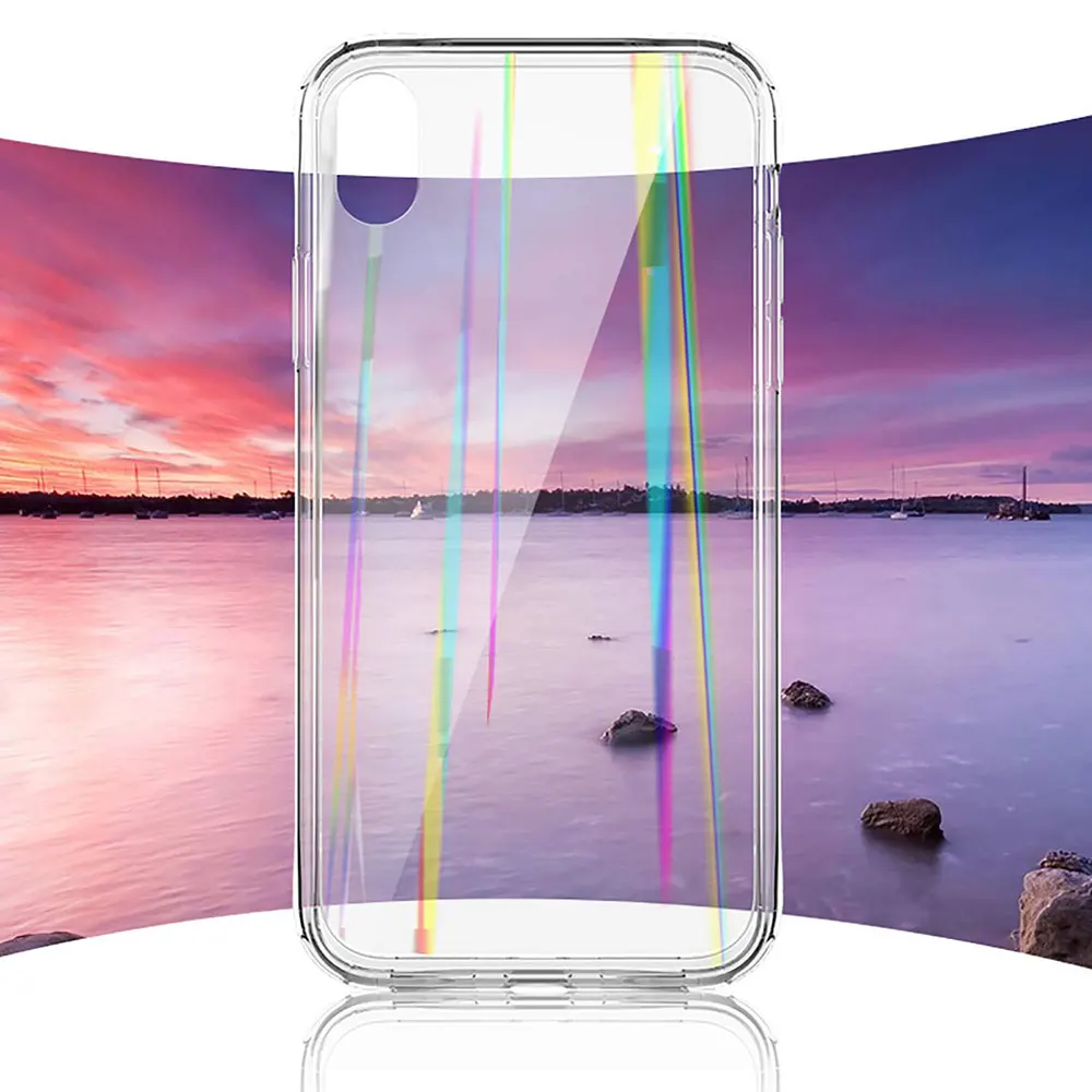 Portefeuille For iPhone XS Max Case Luxury Transparent Tempered Glass Back Cover Apple XR X 8 Plus 7 6 6S Accessories |