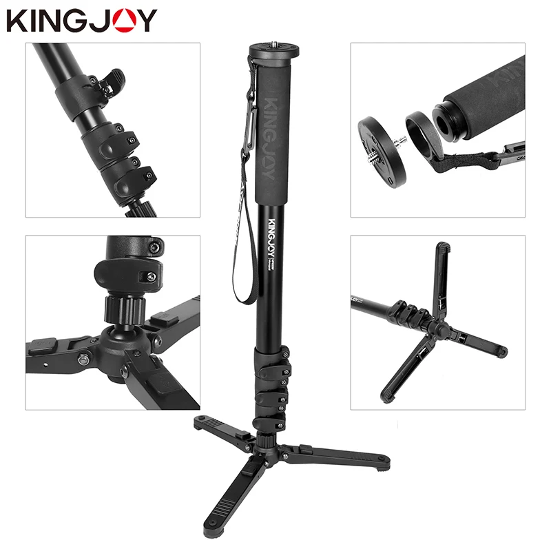 KINGJOY официальный MP4008F + KH-6750 алюминиевый флип монопод Комплект для всех моделей