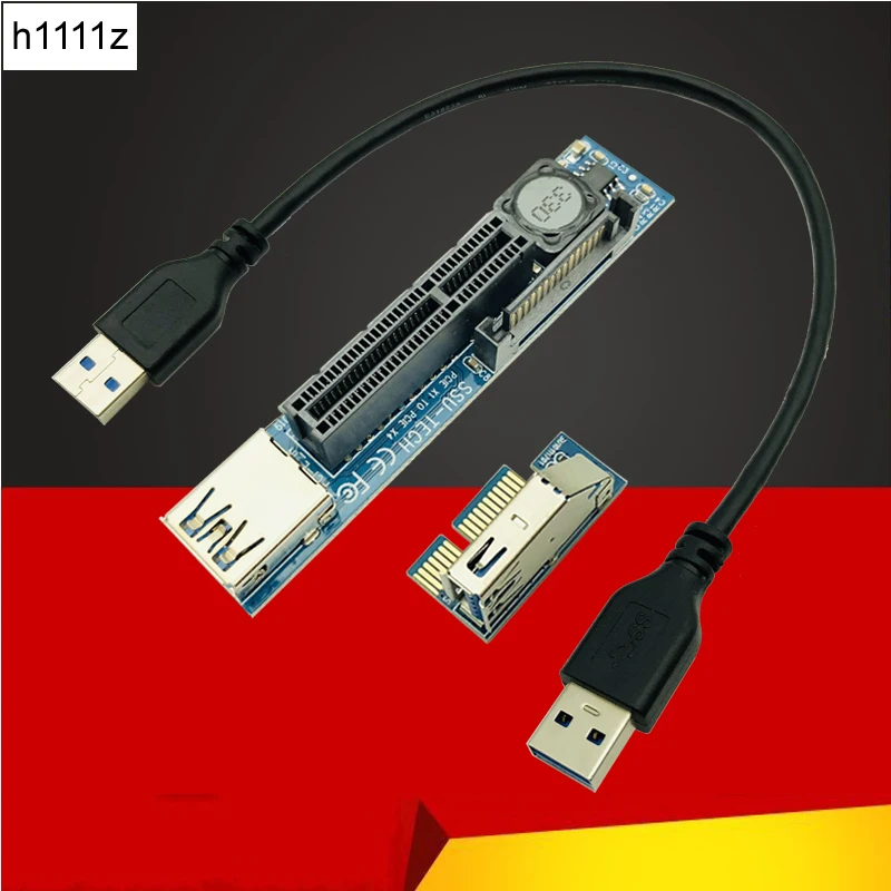 Добавить на карту PCI Express USB 3 0 адаптер Raiser удлинитель PCIE Riser карта E SATA X1 до X4