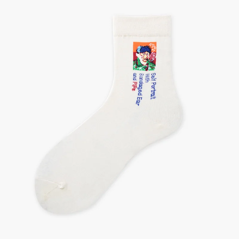 [EIOISAPRA] Носки с рисунком Sox Harajuku Смешные носки абстрактными героями Милые