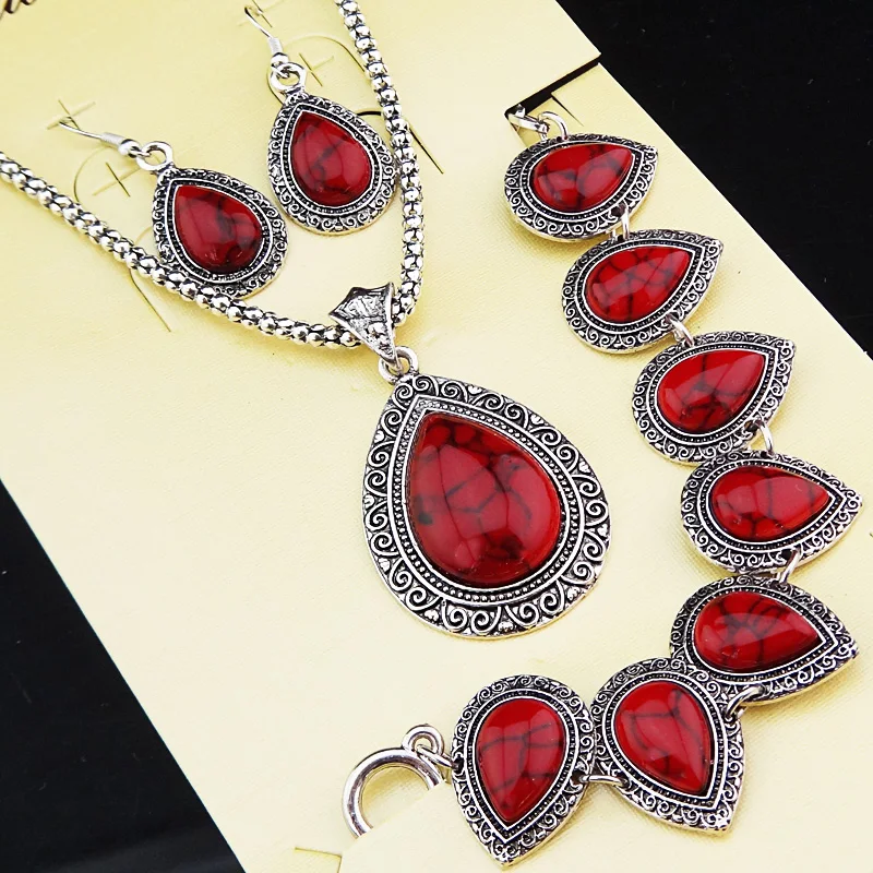 Комплект из колье серёг и браслета серебристого цвета|vintage jewelry sets|jewelry setsnecklace
