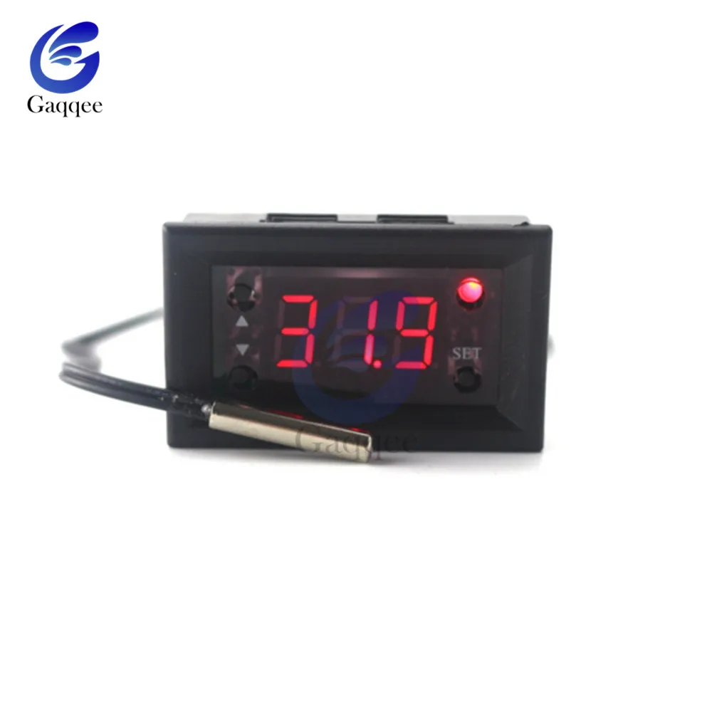 W1218 DC 12V светодиодный цифровой термостат регулятор температуры термометр Монитор