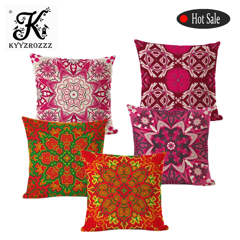 Тканая льняная Геометрическая подушка для дивана автомобильный домашний