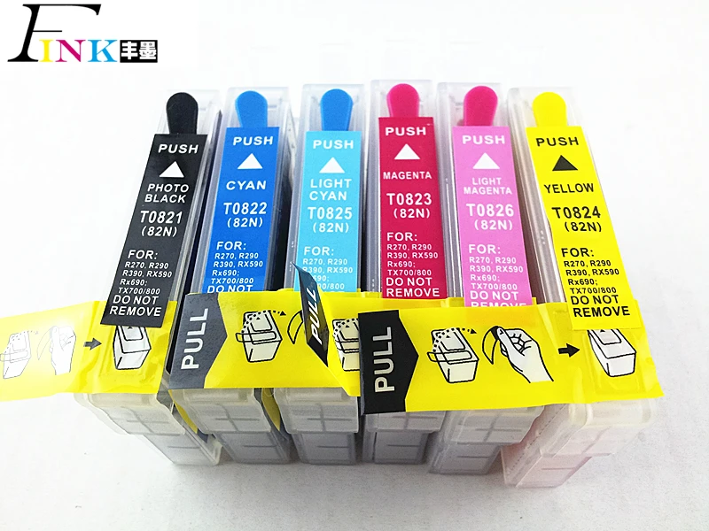 82N t0821 картридж для Epson Stylus tx700w tx710w tx720wd tx730wd tx800fw tx810fw tx820fwd artisan 635 837 с ARC чип |