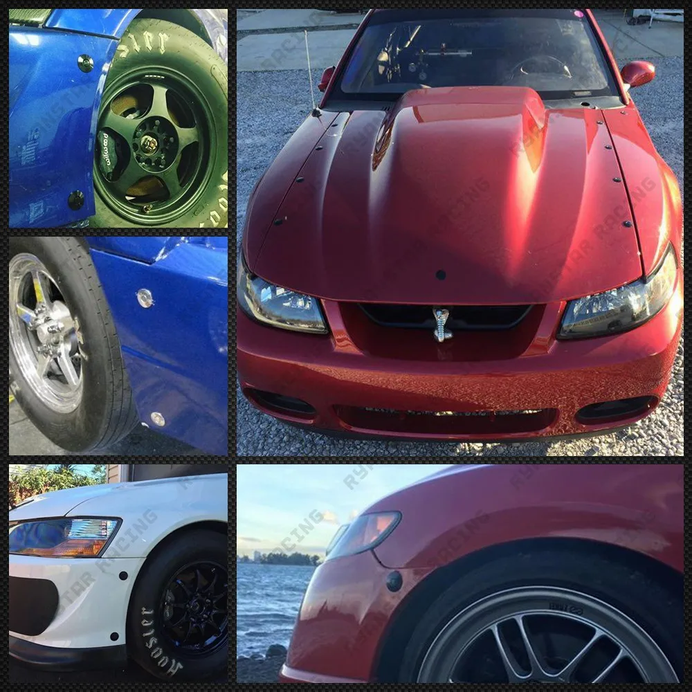 Универсальная алюминиевая кнопочная заготовка колпачок шкворень клип комплект