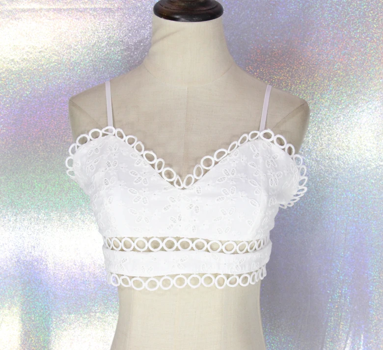 Для женщин бретели черный белый цвет Кружево Bralette сексуальный ремень майка Дамы