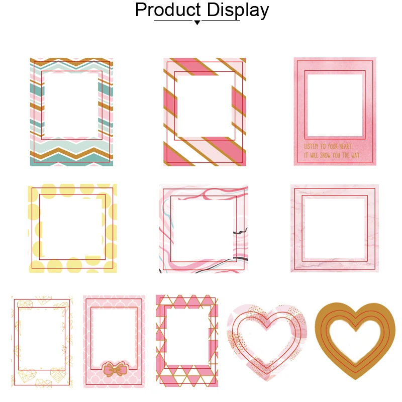 Photo Frame Lovedoki ручной работы пуля журнал наклейки милый тренд проект рамка украшения Diy инструмент карты наклейки набор подарок канцелярский магазин - Цвет: Photo Frame