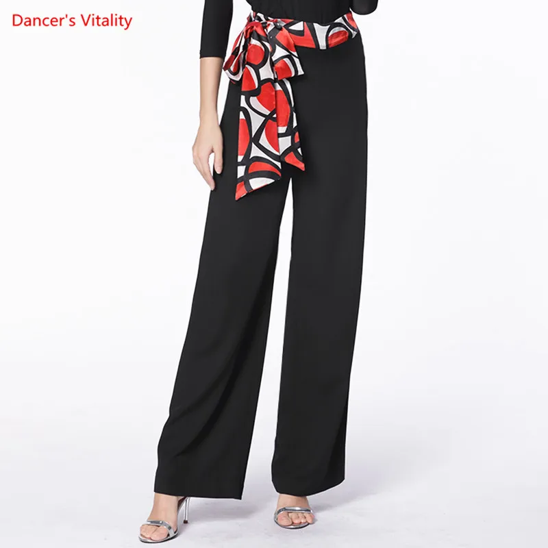 Свободный изготовленный на заказ брюки для бальных танцев тренировочная одежда