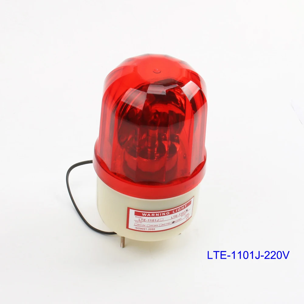 

DMWD AC220V Wired Flash Strobe Blinking Siren Sound Industrial Warning Light with Alarm LTE-1101J indicator light