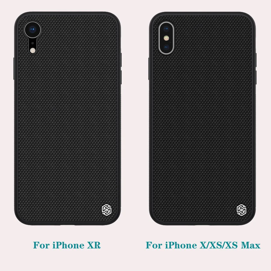 Чехол для iPhone X XS XR XS Max NILLKIN текстурированный нейлоновый корпус прочный нескользящий тонкий и легкий чехол для iPhone XS чехол