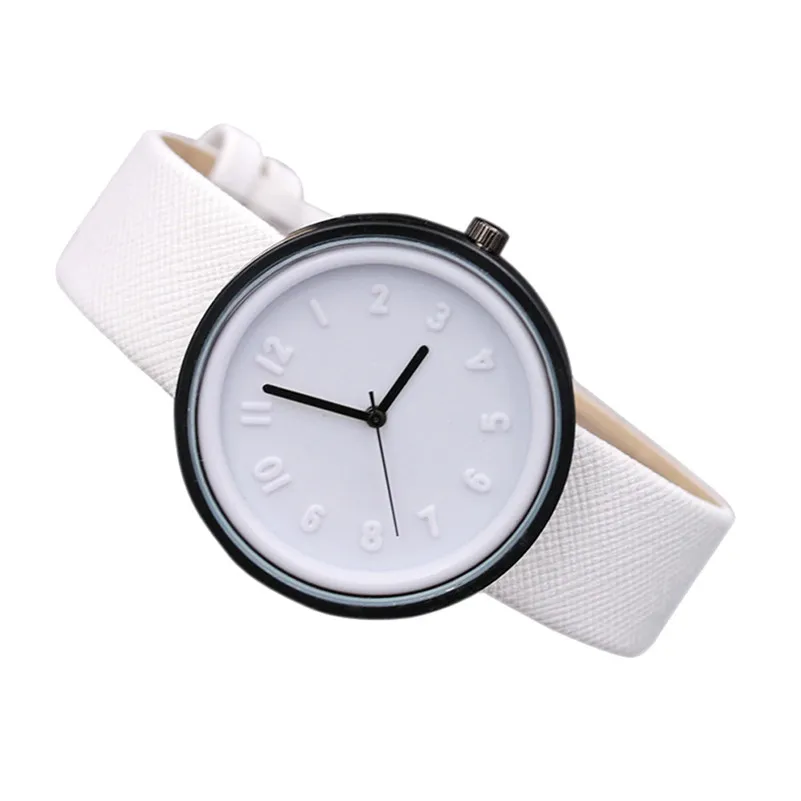 

Hot Luxury Women Watches Simple Style Number Watch Canvas Leather Belt Quartz Wrist Watch Ladies Student Clock reloj mujer /C