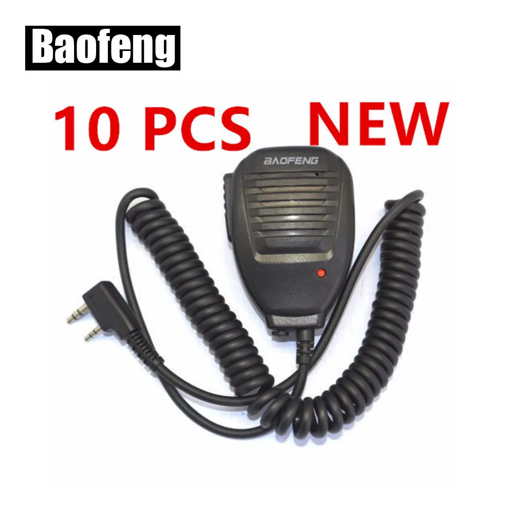 10 PCS BAOFENG Speaker Microphone for Ham Two Way Radio Walkie Talkie UV5R GT3 888s