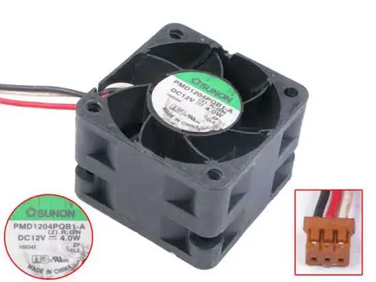 SUNON PMD1204PQB1-A (2)RGN DC 12V 4,0 W 40x40x28mm 3-проводной Вентилятор охлаждения сервера