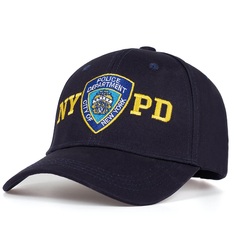 Высококачественная бейсболка с вышивкой NYPD, уличные кепки от солнца, регулируемые Кепки из хлопка для пары, шляпы для папы, хип-хоп кепки для полиции