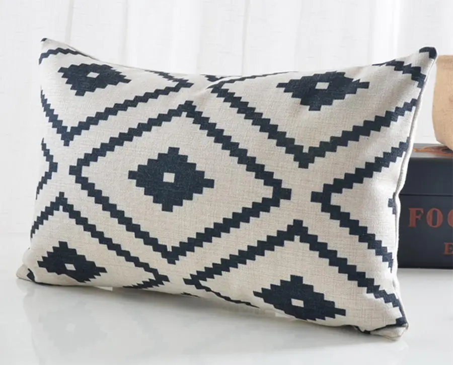 Бесплатная доставка! Модная Подушка с геометрическим рисунком/Чехол almofadas 45x45 53x53