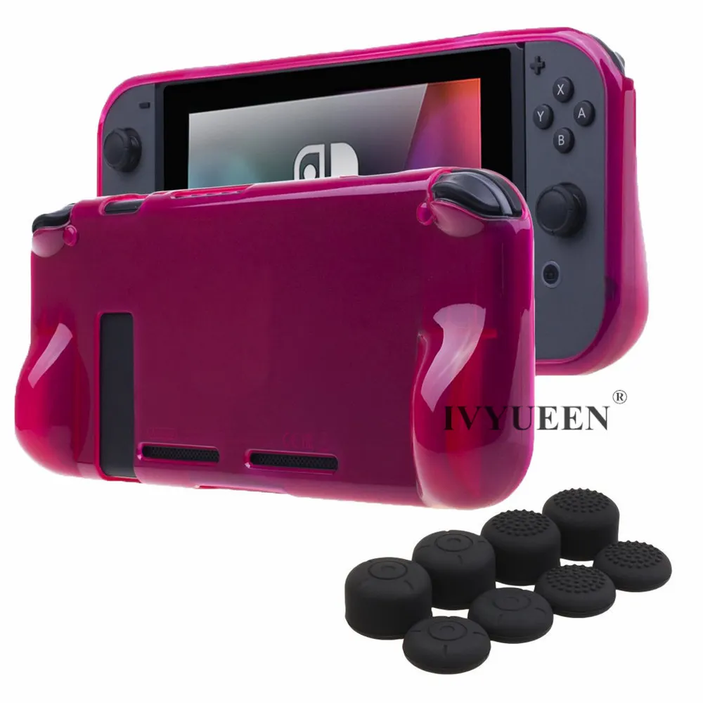 IVYUEEN мягкий ТПУ прозрачный защитный чехол кожа для Nintendo Switch консоль NX с 8