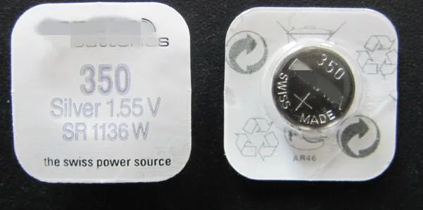 1 шт. Швейцария полный диапазон 350 SR1136W серебро оксидная батарея 1,55 в высокий ток