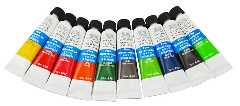 Тонкая Акварельная краска Winsor & Newton 10 мл одна штука|watercolour paint|winsor newton paintsnewton winsor |