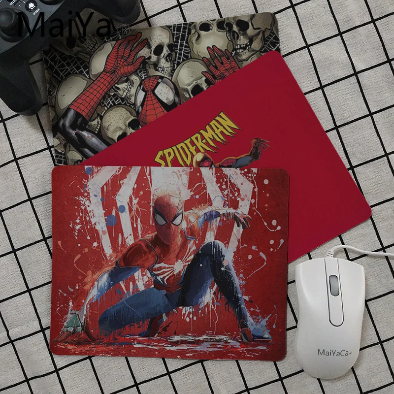 Maiya Высокое качество Marvel Человек-паук анти-скольжения прочный силиконовый Computermats Гладкий блокнот настольные компьютеры мате игровой коврик для мыши