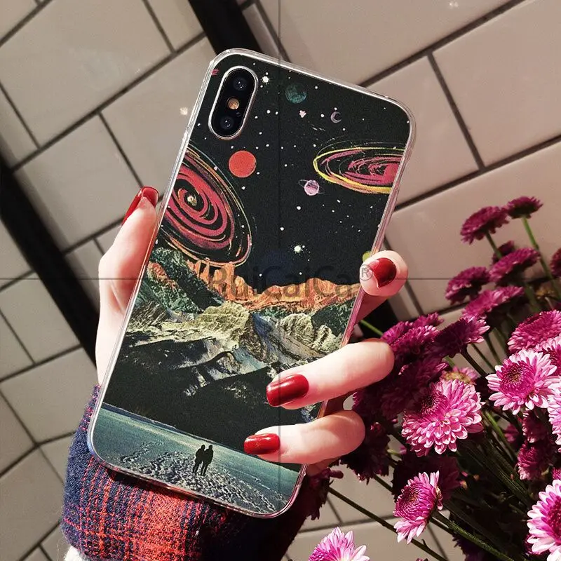 Чехол для телефона Ruicaica Trippy Art эстетическое пространство Астронавт Apple iPhone 8 7 6 6S