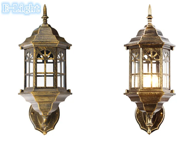 Винтажные светильники для коттеджа крыльца водонепроницаемая садовая лампа